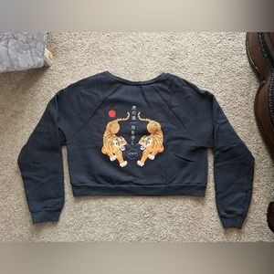 Walk the Moon Tiger Teeth Cropped Sweatshirt